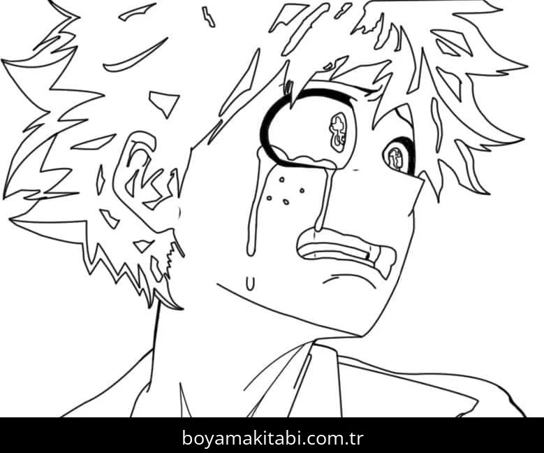 My Hero Academia boyama sayfası – çocuklar için, çizgi film temalı