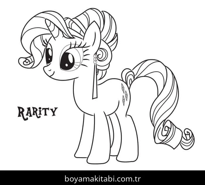 My Little Pony boyama sayfası – eğlenceli etkinlik, el becerilerini geliştirir