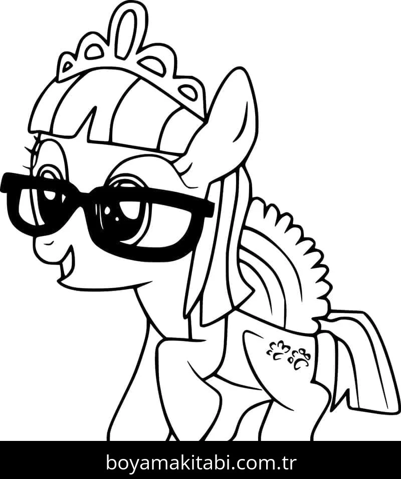 My Little Pony boyama sayfası – yaratıcılık, eğlenceli etkinlik