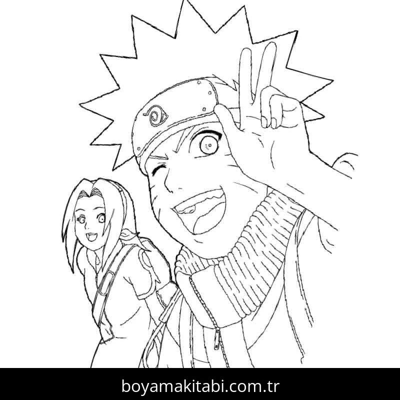 Naruto boyama sayfası – evde etkinlik, ücretsiz yazdır