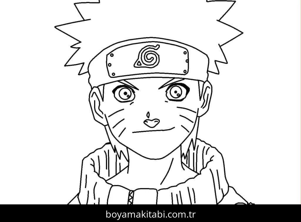 Naruto boyama sayfası – çocuk aktivitesi, PDF indir