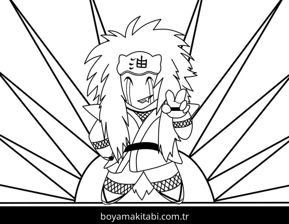 Naruto boyama sayfası – çocuklar için, çizgi film temalı