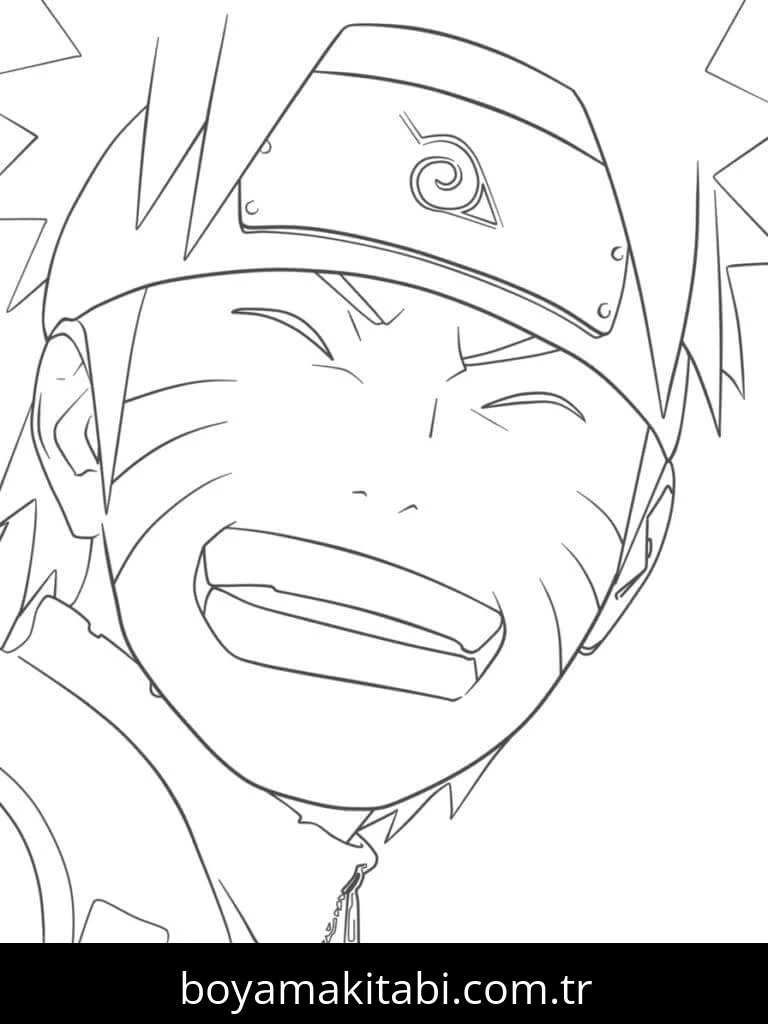 Naruto boyama sayfası – eğlenceli etkinlik, el becerilerini geliştirir