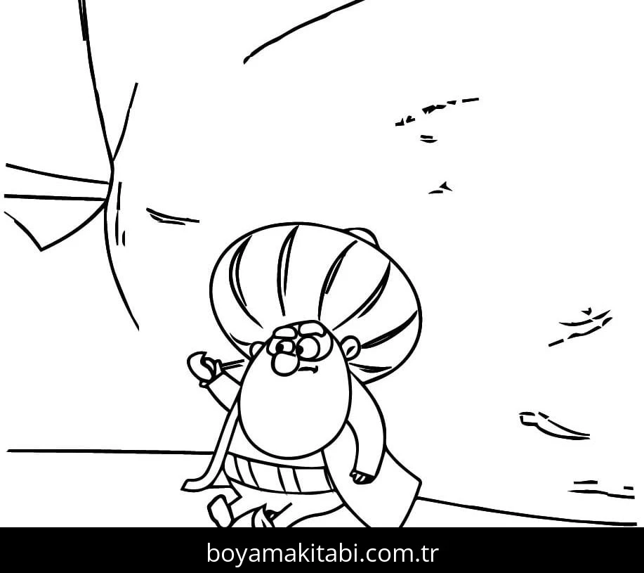 Nasreddin Hoca boyama sayfası – boyama etkinliği, çocuk aktivitesi