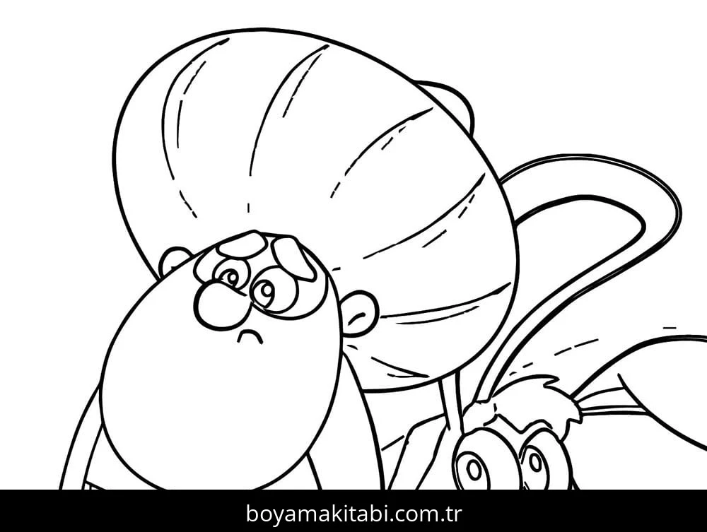 Nasreddin Hoca boyama sayfası – sevimli karakter, sanatsal çalışma