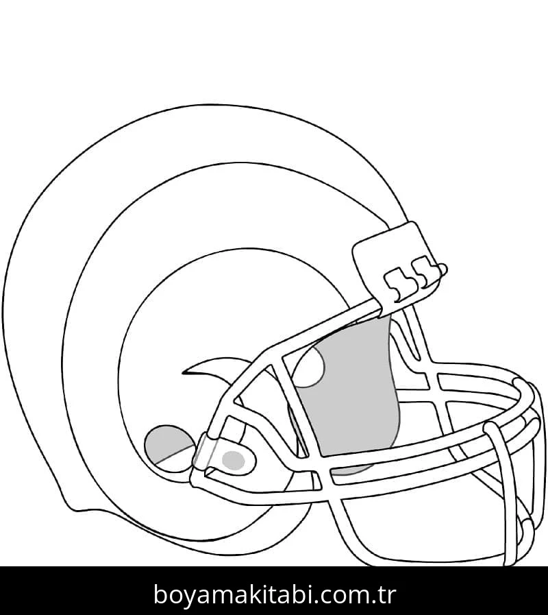 NFL boyama sayfası – keyifli zaman, renkli çizimler