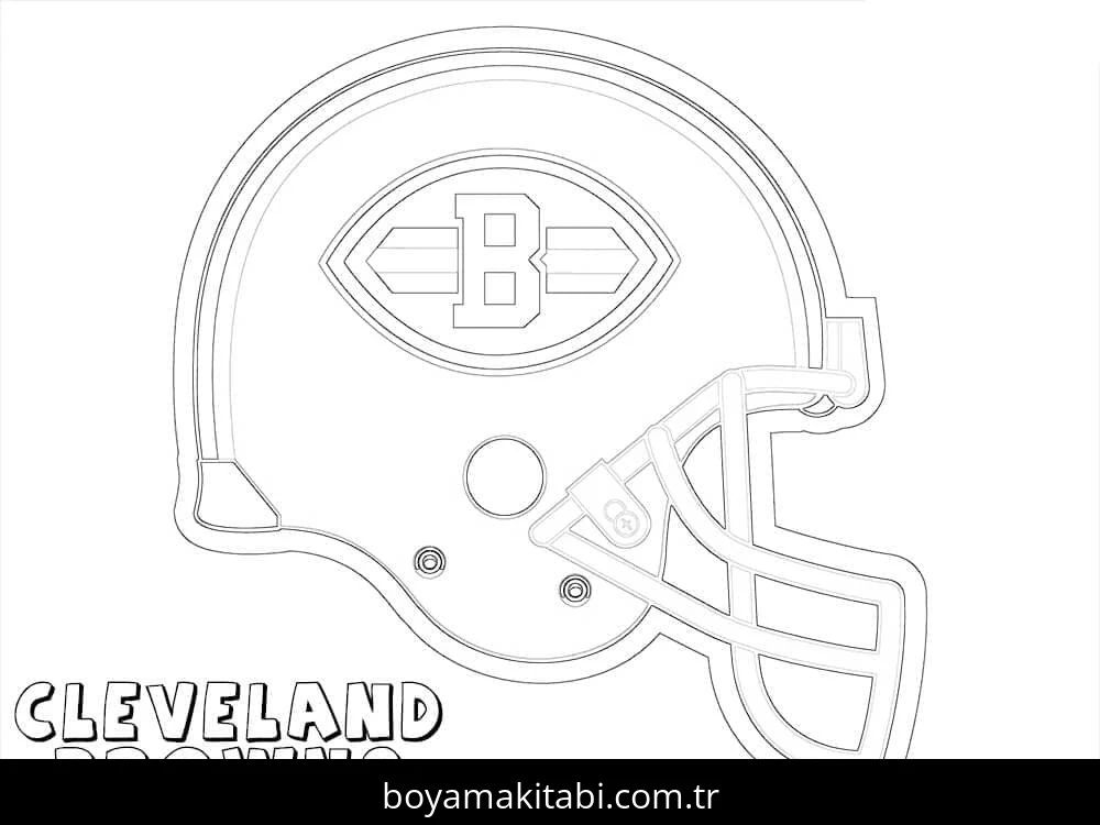 NFL boyama sayfası – PDF indir, sevimli karakter