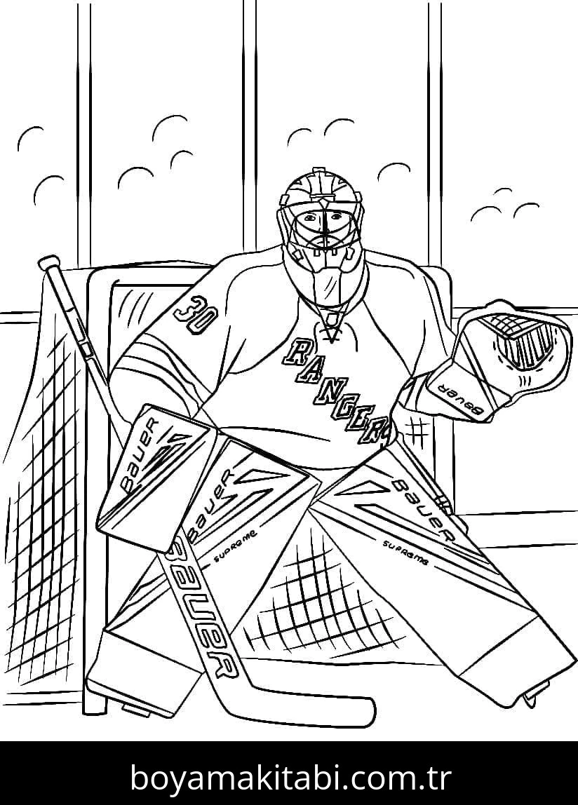 NHL boyama sayfası – okul öncesi, evde etkinlik