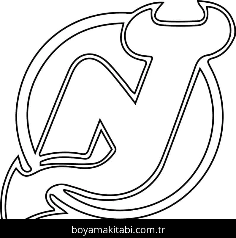 NHL boyama sayfası – sanatsal çalışma, çocuklar için