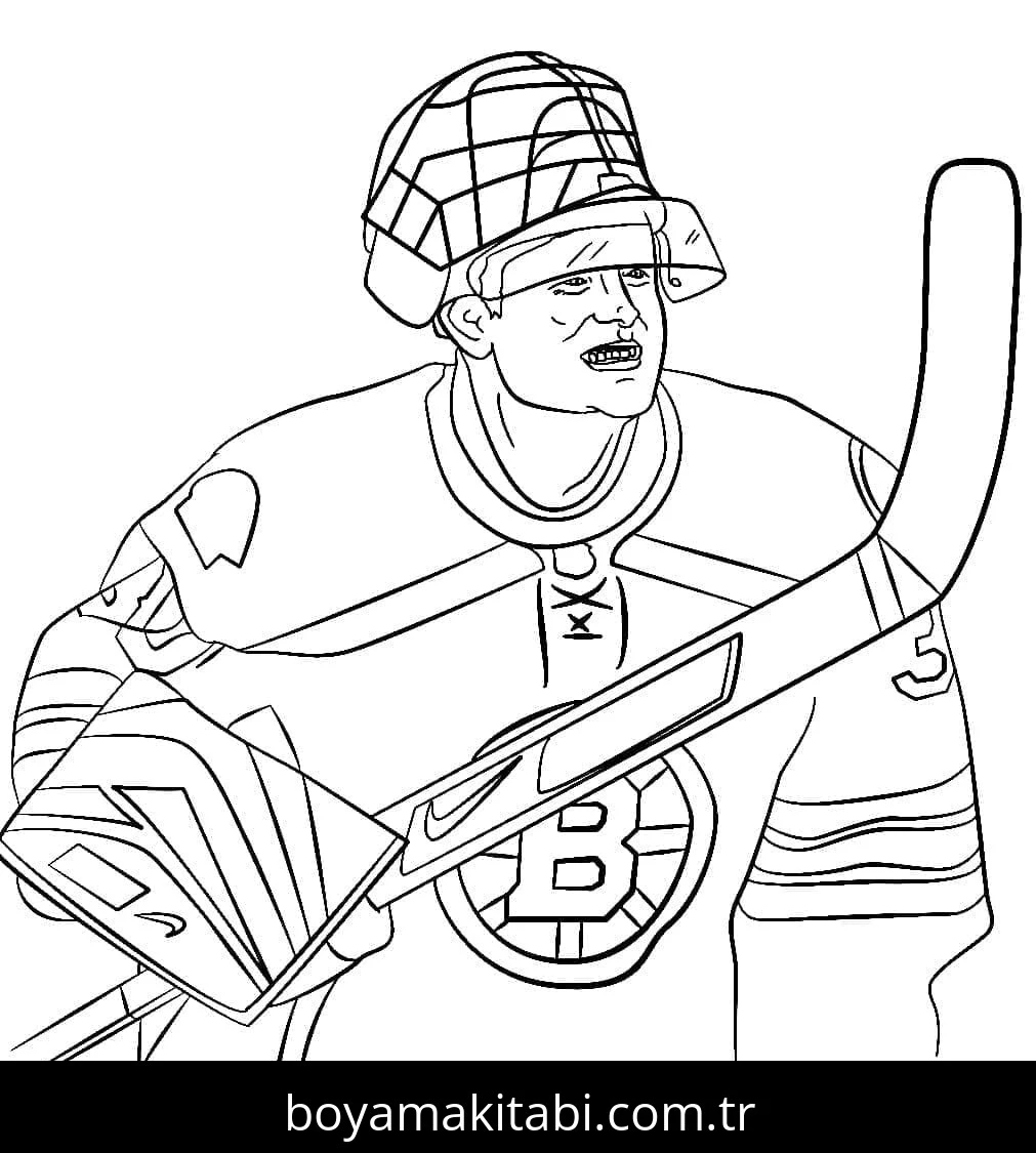 NHL boyama sayfası – el becerilerini geliştirir, boyama çalışması