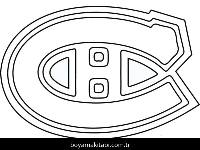 NHL boyama sayfası – sanatsal çalışma, çocuklar için