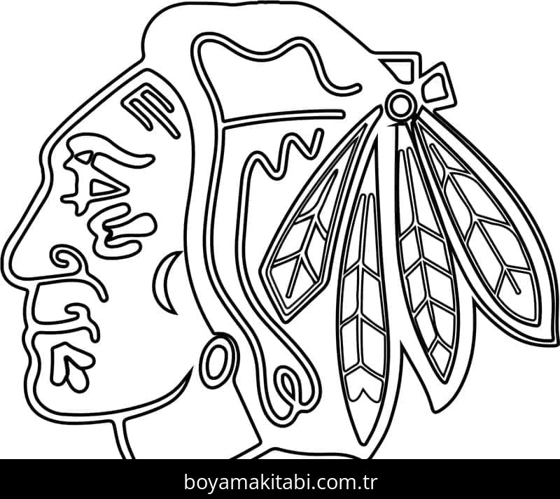 NHL boyama sayfası – renkli çizimler, okul öncesi