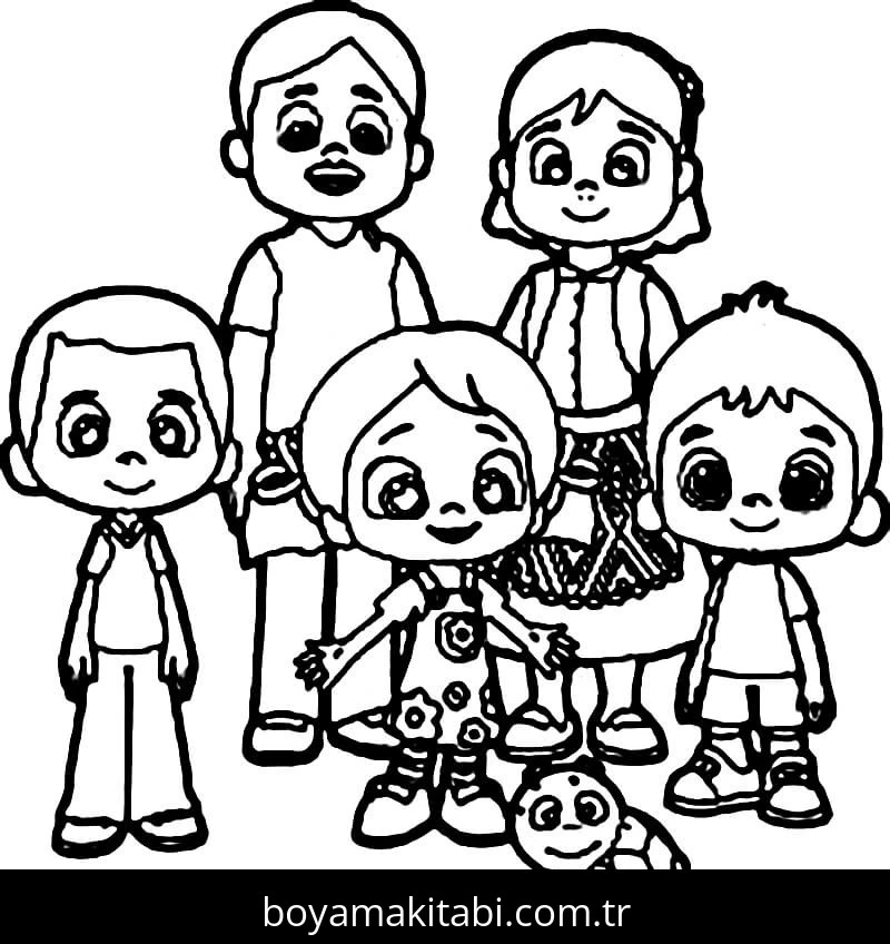 Niloya boyama sayfası – çocuk aktivitesi, PDF indir