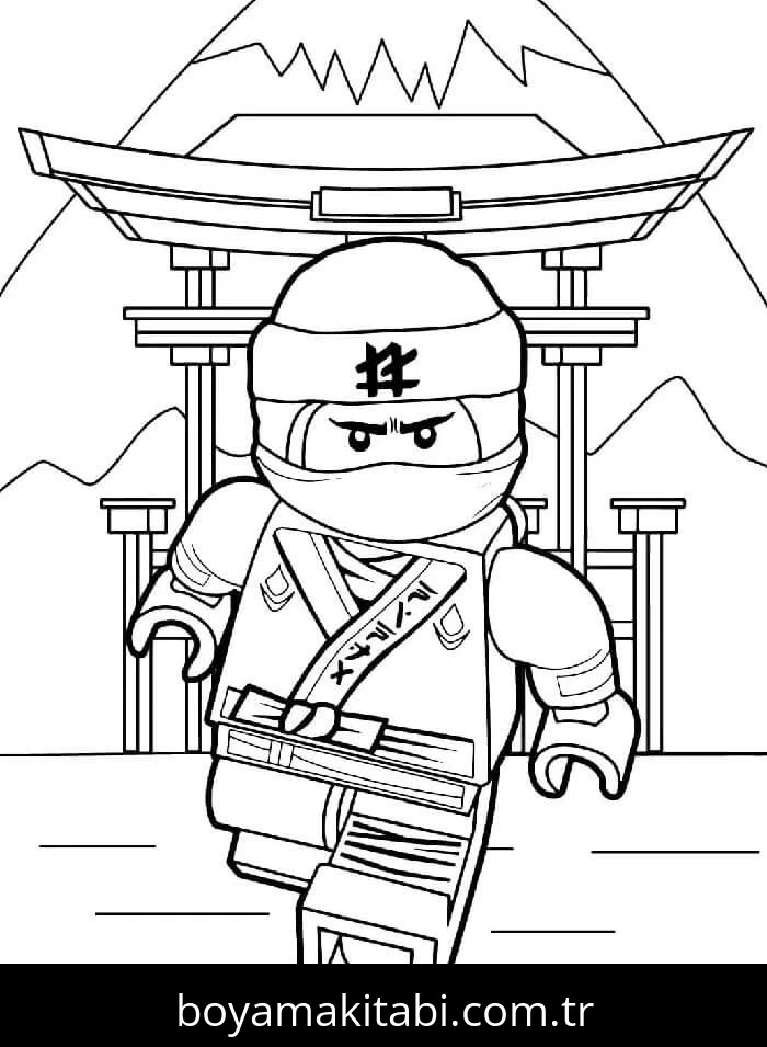 Ninjago boyama sayfası – çocuklar için, çizgi film temalı