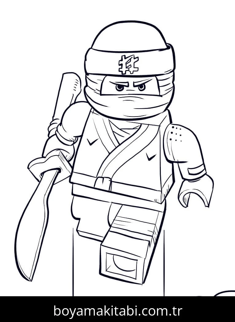 Ninjago boyama sayfası – keyifli zaman, renkli çizimler