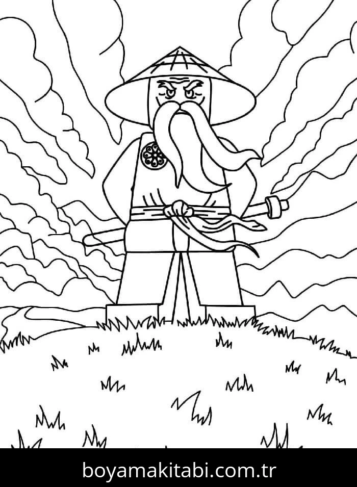 Ninjago boyama sayfası – boyama etkinliği, çocuk aktivitesi