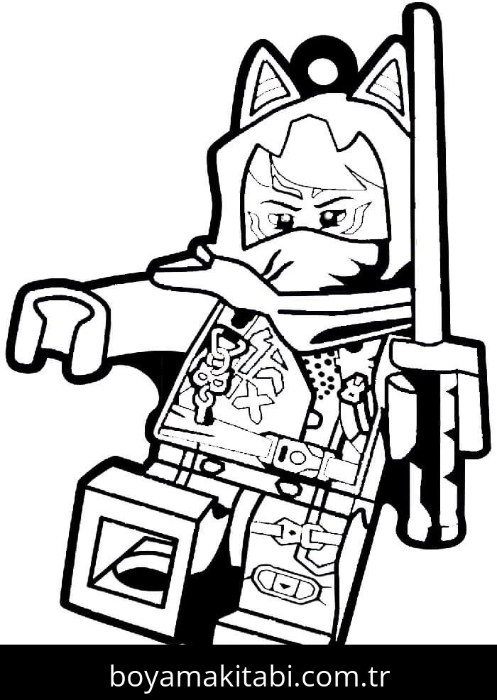 Ninjago boyama sayfası – eğitici aktivite, yaratıcılık