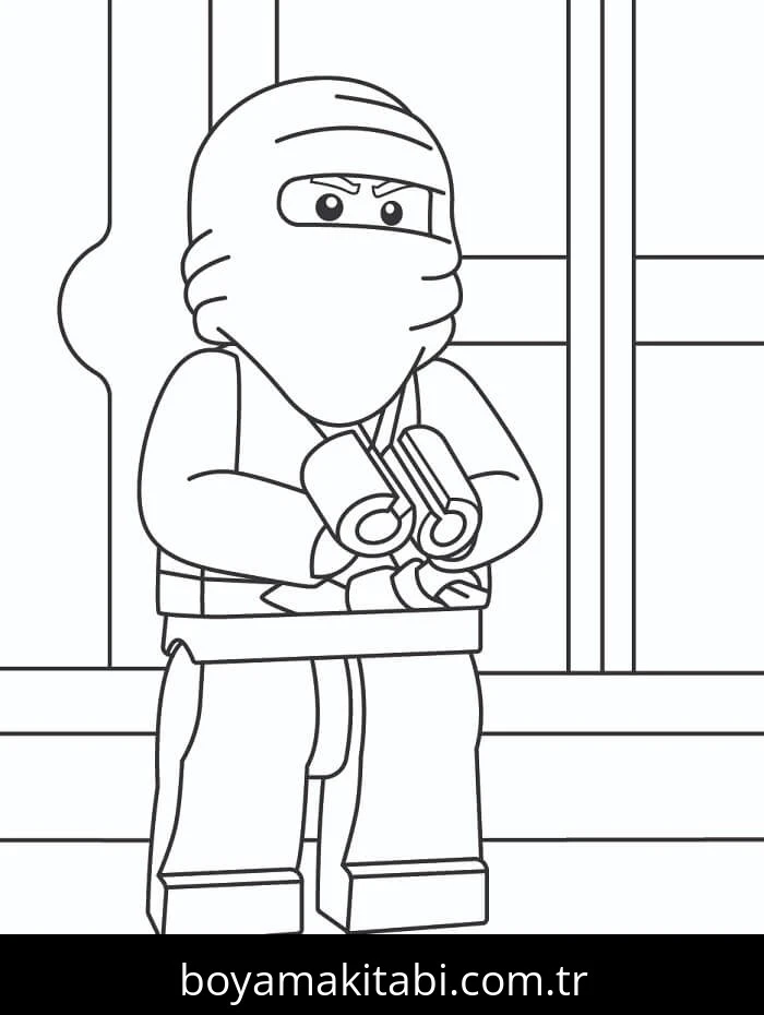 Ninjago boyama sayfası – keyifli zaman, renkli çizimler