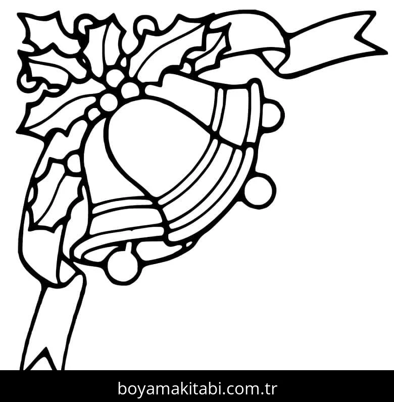 Noel çanları boyama sayfası – yaratıcılığı geliştirir, keyifli zaman