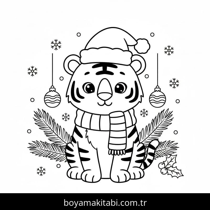 Noel Hayvanları boyama sayfası – okul öncesi, evde etkinlik
