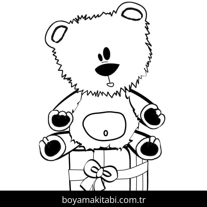 Noel Hediyeleri boyama sayfası – yaratıcılık, eğlenceli etkinlik