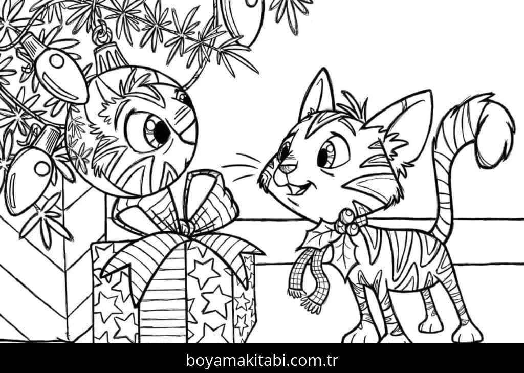 Noel ve Yılbaşı boyama sayfası #32 – yaratıcılık, doğum günü partisi aktivitesi