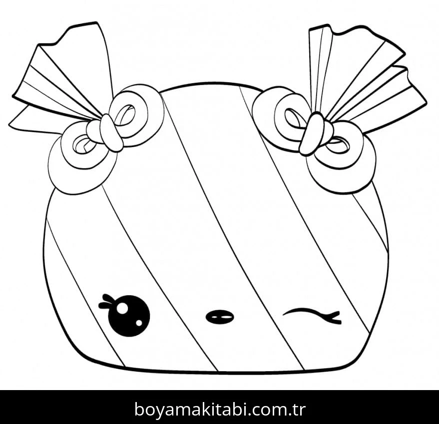 Num Noms boyama sayfası – basit çizim, kolay boyama