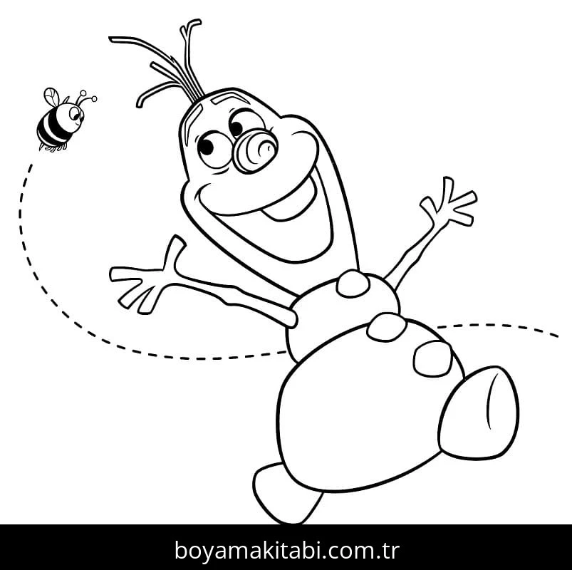 Olaf boyama sayfası #75 – boyama çalışması, sınıf etkinliği