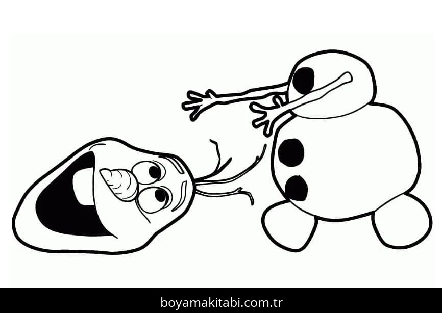Olaf boyama sayfası – yaratıcılık, eğlenceli etkinlik