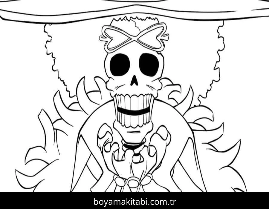 One Piece boyama sayfası #147 – renk bilgisini öğretir, günlük etkinlik önerisi