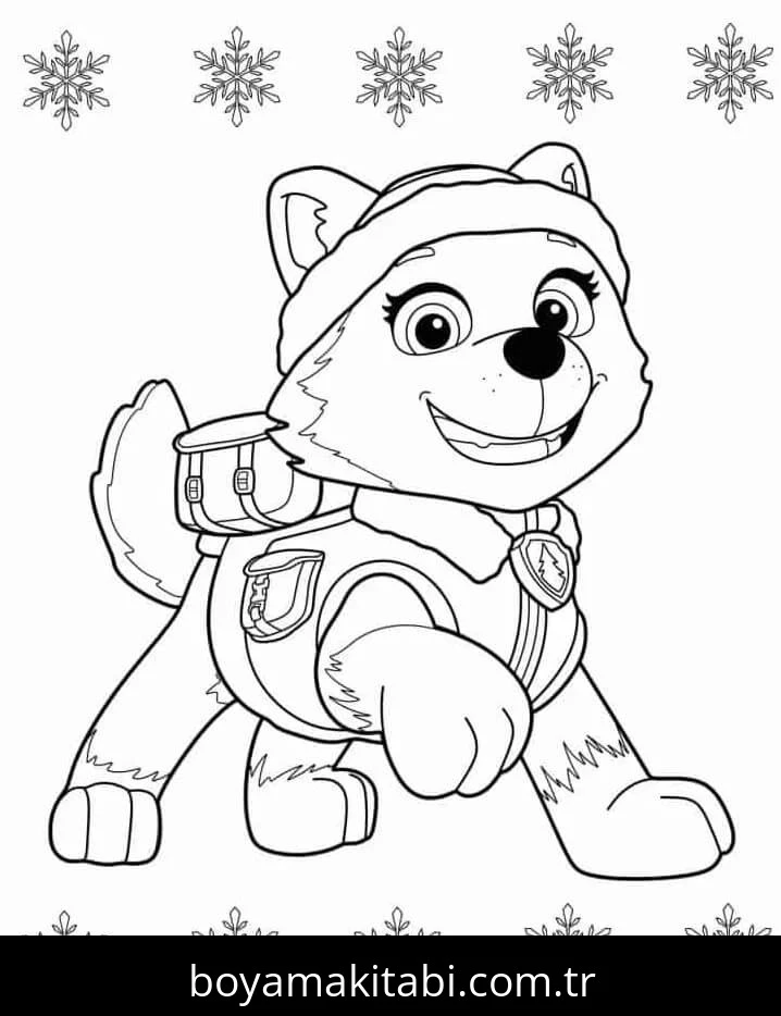 Paw Patrol boyama sayfası #199 – yaratıcı sanat çalışması, eğlenceli etkinlik