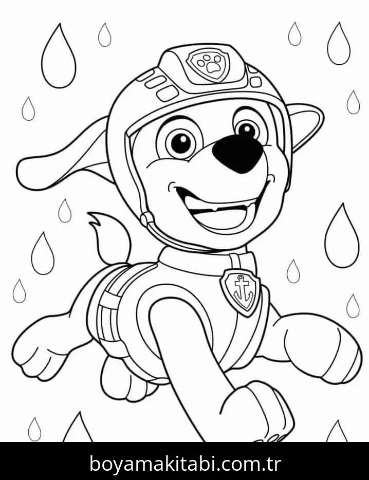 Paw Patrol boyama sayfası #200 – çocuklarla kaliteli zaman, yaratıcılığı geliştirir