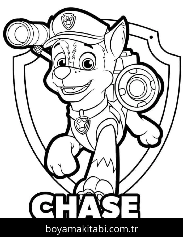 Paw Patrol boyama sayfası #208 – okul öncesi, evde etkinlik