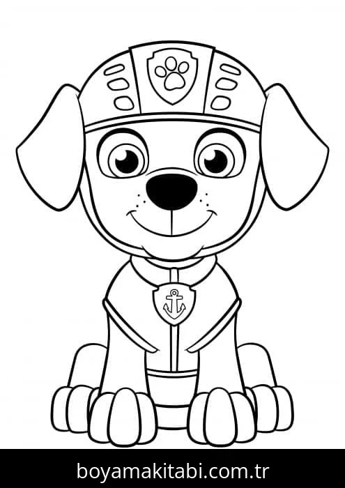 Paw Patrol boyama sayfası – sanatsal çalışma, çocuklar için