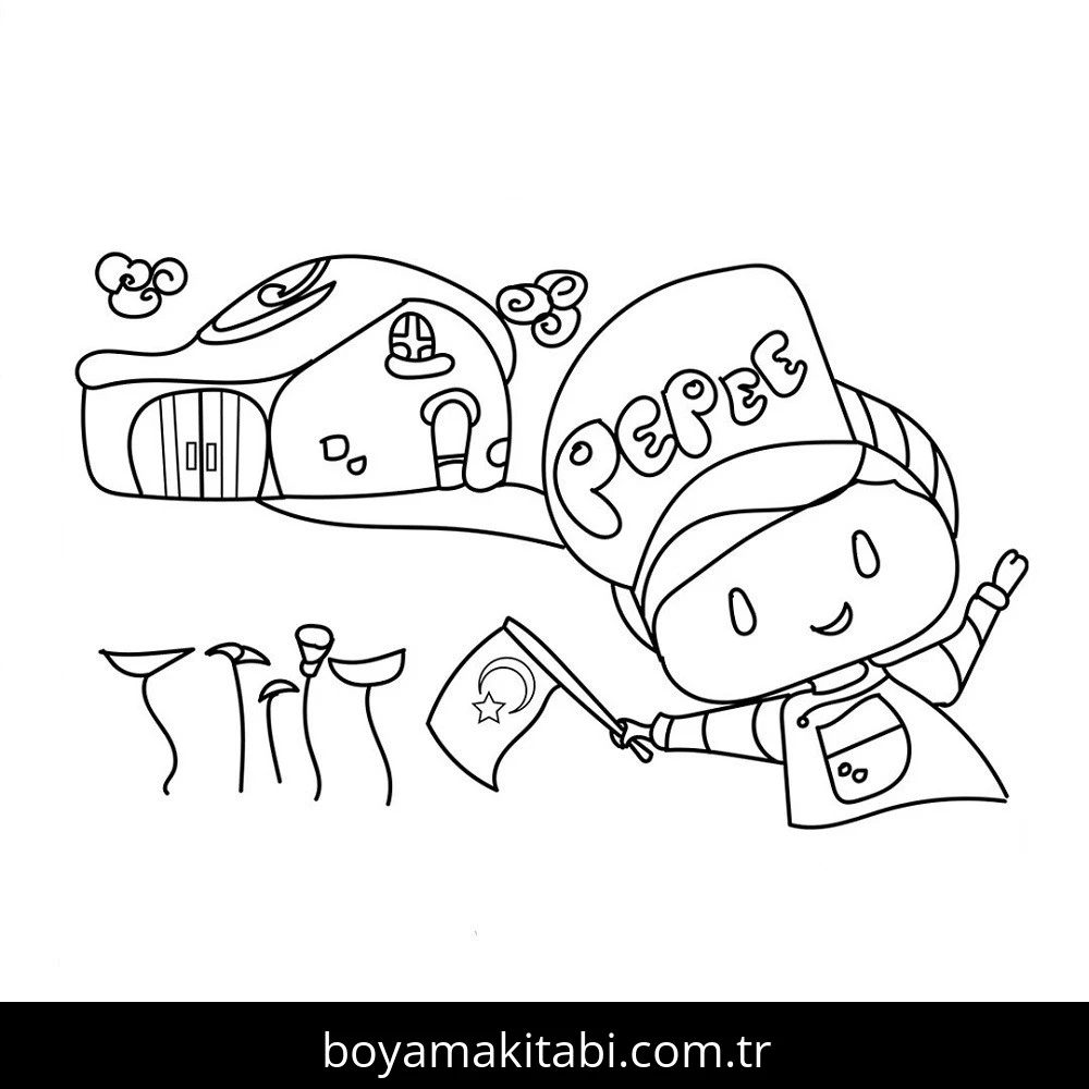 Pepee boyama sayfası #32 – çocuklarla kaliteli zaman, yaratıcılığı geliştirir