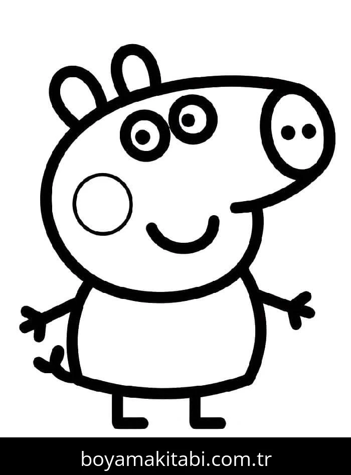 Peppa Pig boyama sayfası – eğitici aktivite, yaratıcılık