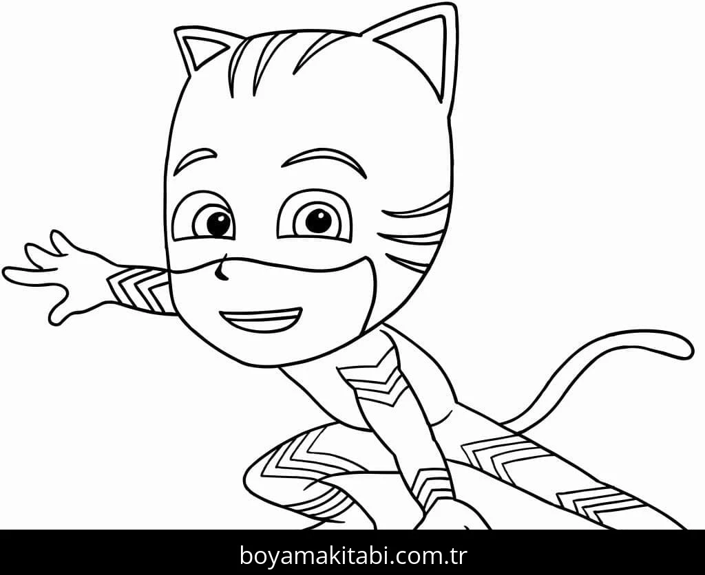 Pijamaskeliler boyama sayfası – boyama çalışması, yaratıcılığı geliştirir