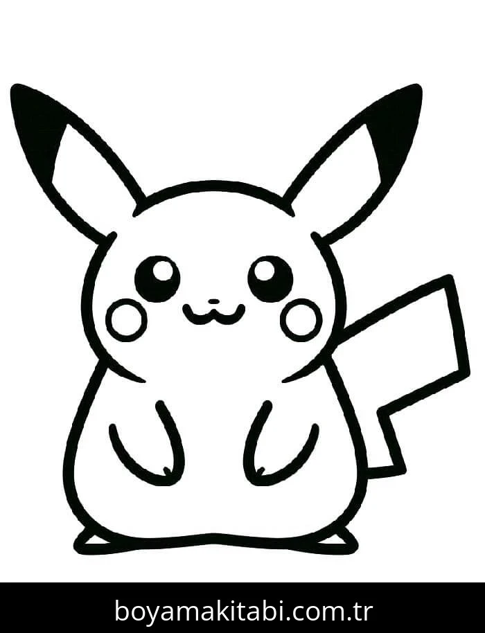 Pikachu boyama sayfası – boyama çalışması, yaratıcılığı geliştirir