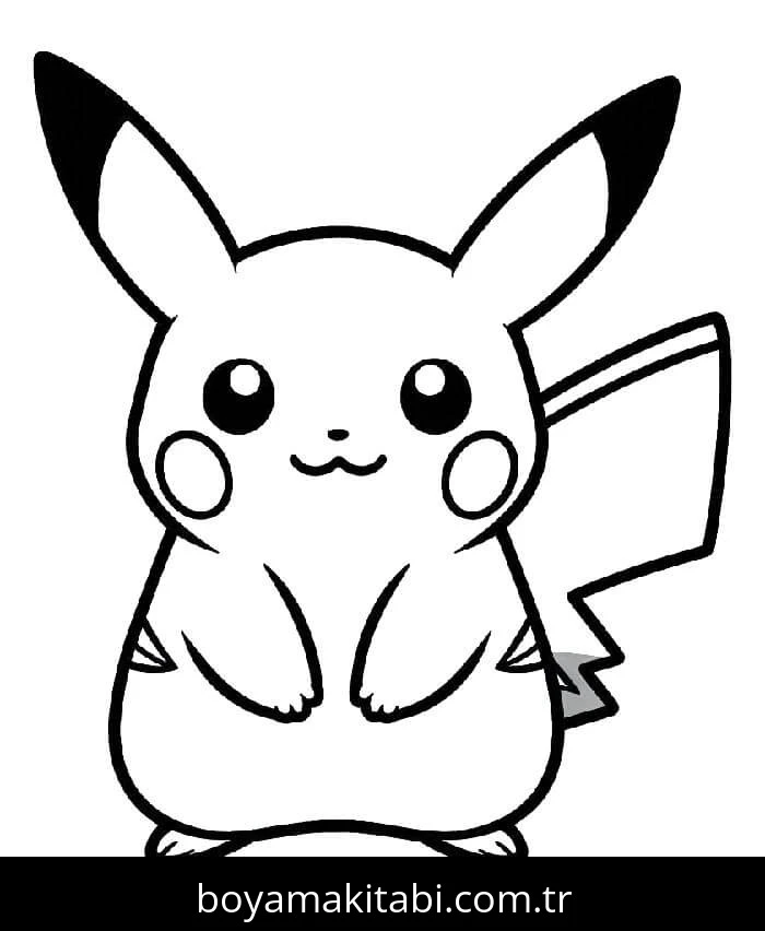 Pikachu boyama sayfası – yaratıcılığı geliştirir, keyifli zaman