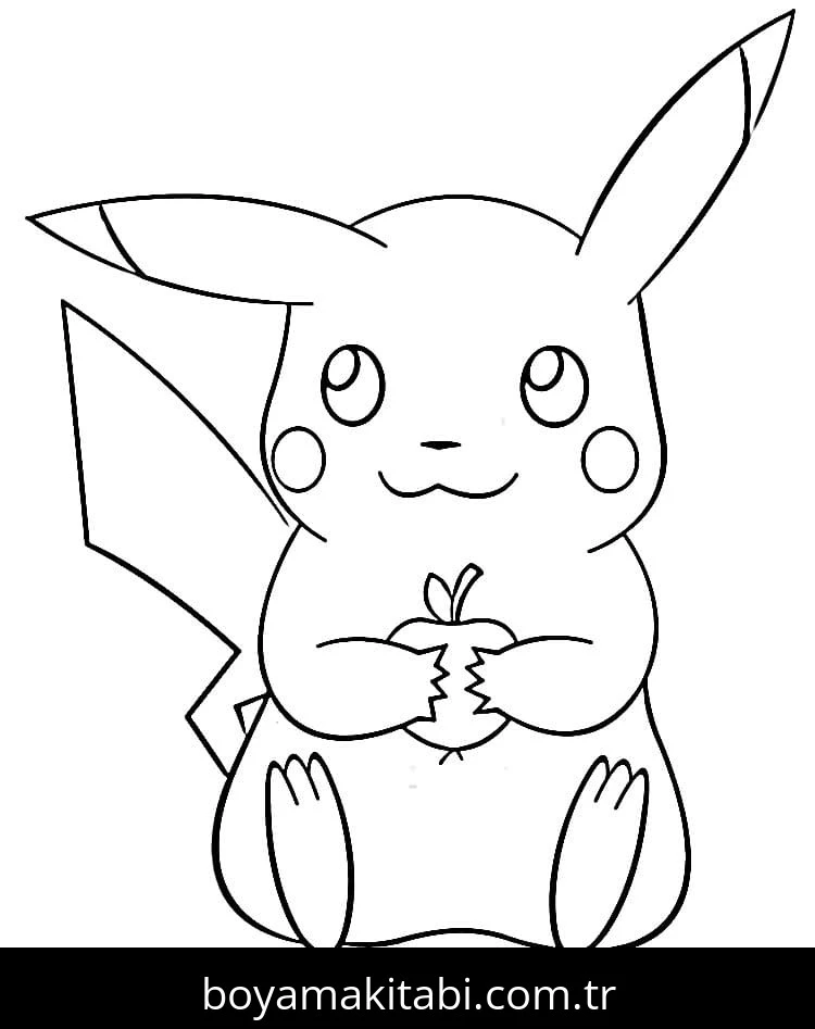 Pikachu boyama sayfası – evde etkinlik, ücretsiz yazdır