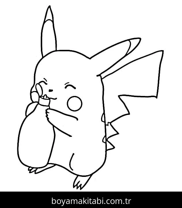 Pikachu boyama sayfası – yaratıcılığı geliştirir, keyifli zaman