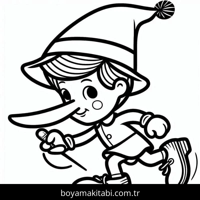Pinokyo boyama sayfası #22 – eğlenceli öğrenme deneyimi, okul öncesi