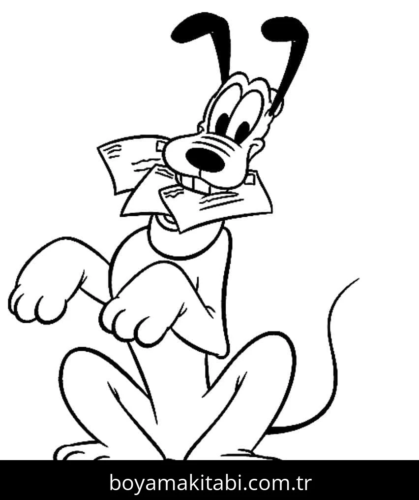 Pluto boyama sayfası – yaratıcılığı geliştirir, keyifli zaman