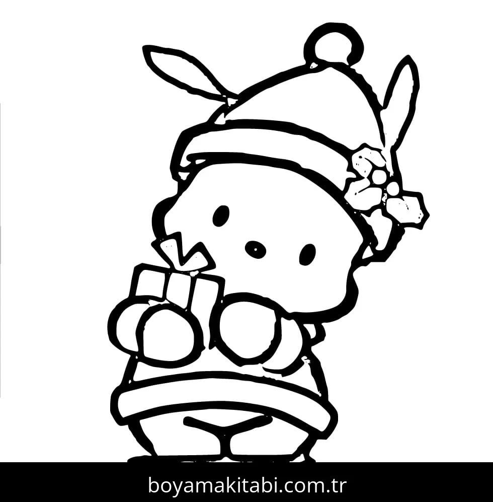 Pochacco boyama sayfası – sanatsal çalışma, çocuklar için