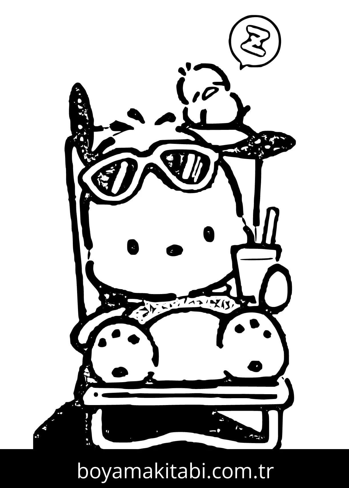 Pochacco boyama sayfası – yaratıcılık, eğlenceli etkinlik