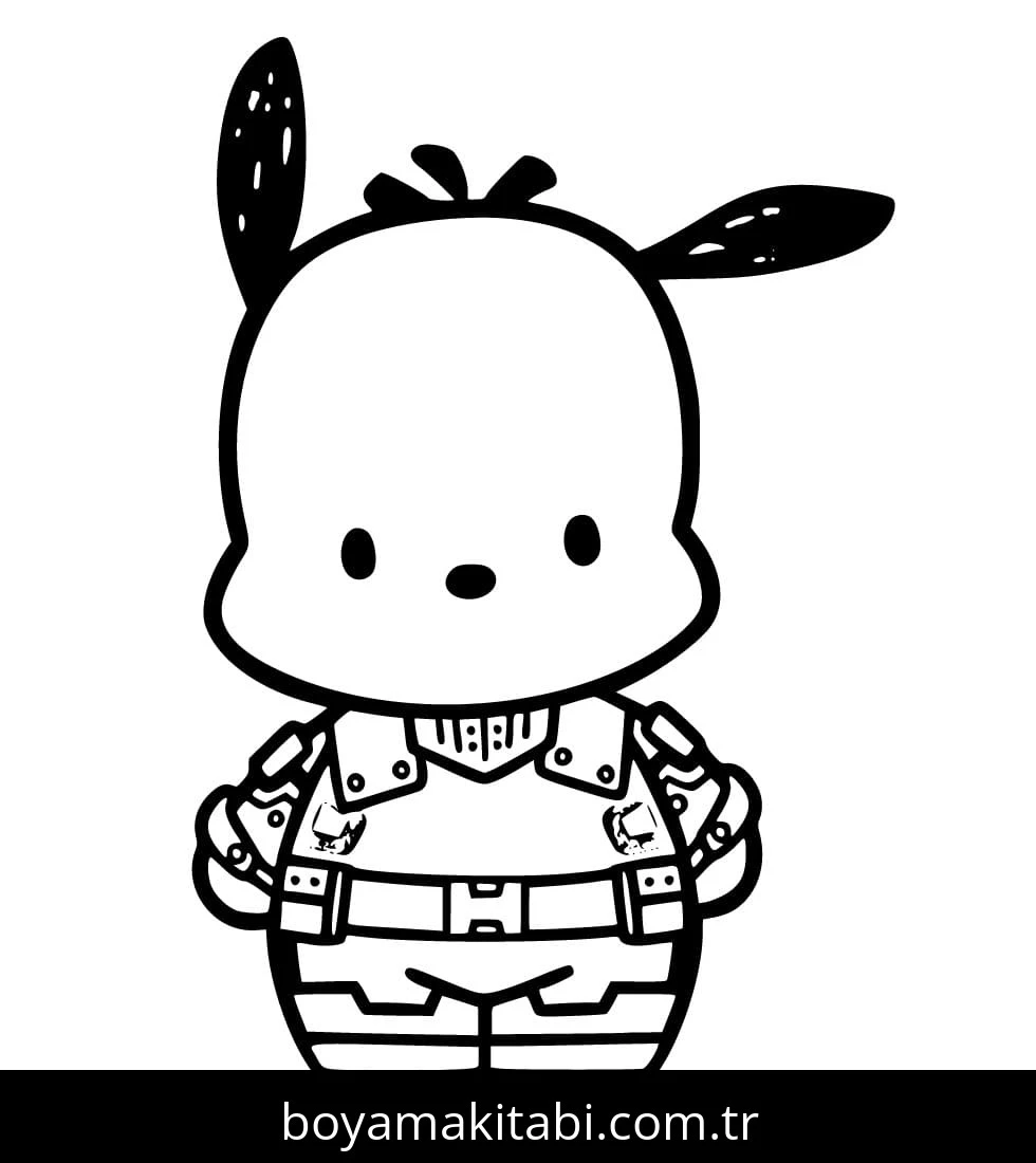 Pochacco boyama sayfası – PDF indir, sevimli karakter