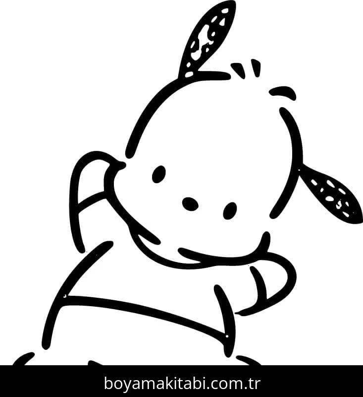Pochacco boyama sayfası – yaratıcılığı geliştirir, keyifli zaman