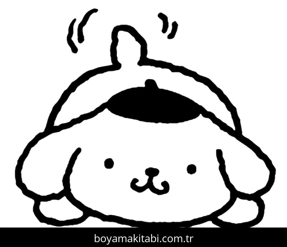 Pompompurin boyama sayfası – yaratıcılık, eğlenceli etkinlik