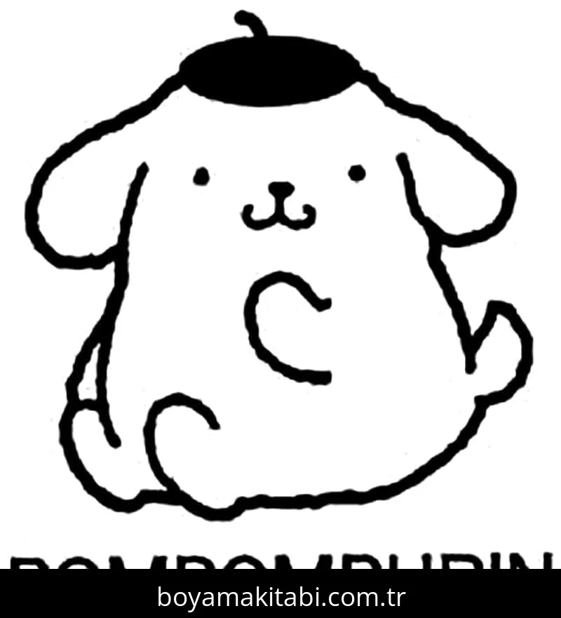 Pompompurin boyama sayfası – yaratıcılığı geliştirir, keyifli zaman