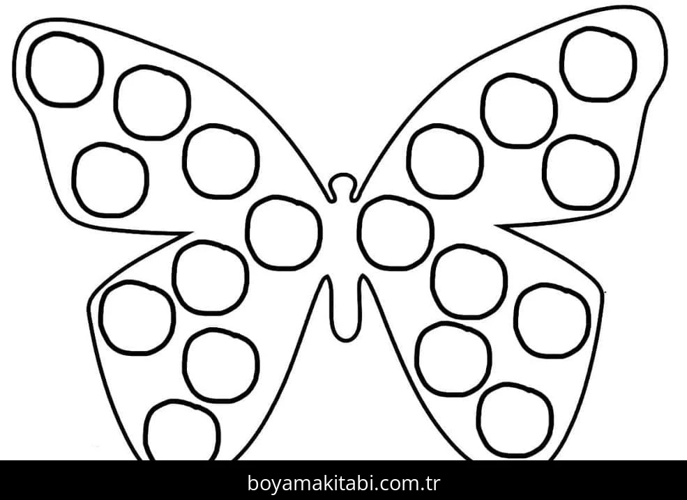 Pop It boyama sayfası – kolay boyama, eğitici aktivite